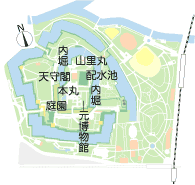 大阪城の地図